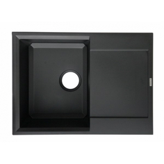 Мойка для кухни мраморная KAISER 5068 Black&Silver