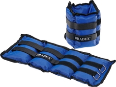 Утяжелители для рук и ног Bradex SF 0744, 2 шт.2 кг, синие, полиэстер