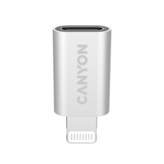 Адаптер Canyon CNE-USBC02 USB-C/Lightning, серебристый