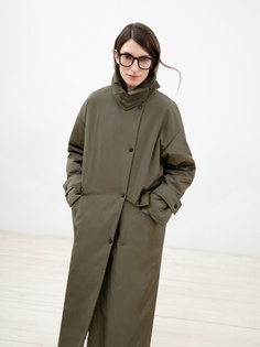 Пальто женское Pompa 3014250i10041 зеленое 42 RU