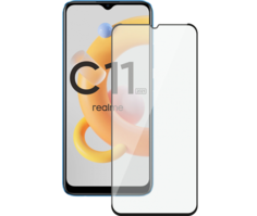 Защитное стекло Deppa для realme C11 2.5D Full Glue (черная рамка)
