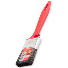 Кисть АКОР для работ с водными ЛКМ 25 х 10 мм щетина 51 мм красная ручка