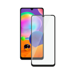 Защитное стекло Deppa для Samsung Galaxy A31 3D Full Glue (черная рамка)