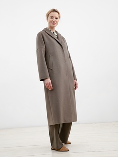 Пальто женское Pompa 3012811p10085 коричневое 40 RU