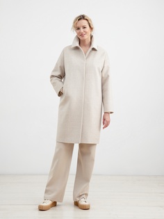 Пальто женское Pompa 3014201p10090 бежевое 40 RU