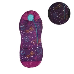 Спальный мешок, детский AceCamp со светонакопительным рисунком Purple/Кокон, 3979