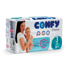 Подгузники детские Confy Premium 4-9 кг (размер 3) 36 шт