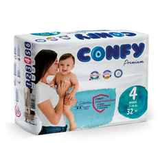 Подгузники детские Confy Premium 7-14 кг (размер 4) 32 шт