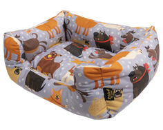 Лежак для животных Pride Забавные Собаки 70 х 60 х 23 см