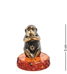 Фигурка Молчание - золото (янтарь) Народные промыслы