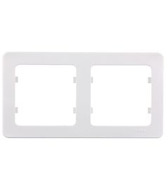 HEGEL Master P402 рамка 2-х постовая горизонтальная белая