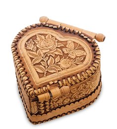 Шкатулка Розы (береста) Народные промыслы