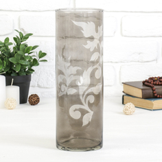 Ваза Семптарос-дымка трубка 107 30см No Brand