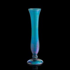 Ваза интерьерная Sea Grass, голубая, 45 см No Brand
