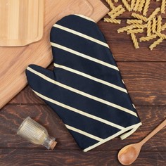 Варежка-прихватка "Golden lines" 20х28см, 100% хл, саржа 190 гр/м2, ватин 250г/м2 Этель