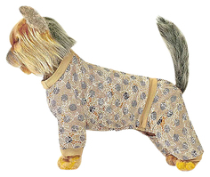 Костюм для собак Happy Puppy Сафари, унисекс, коричневый, 4 (XL), длина спины 32 см