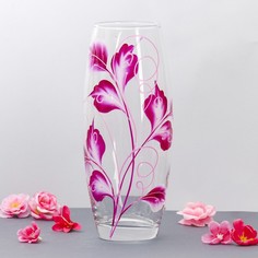 Ваза Flora Волшебный Плющ d-7,5 см 10х26 см МИКС No Brand