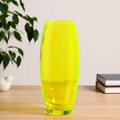 Ваза Радуга G желтая d-8см, 11х26см No Brand
