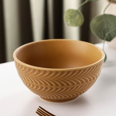 Салатник «Морская гладь», 400 мл, 12,5×6,5 см, цвет коричневый No Brand
