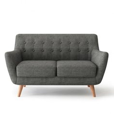 Диван BRADEXHOME Picasso двухместный Темно-серый
