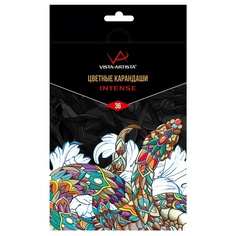 Карандаши цветные Vista-Artista VICP-36 Intense заточенные 36 цв 4 шт