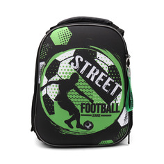 Рюкзак Centrum каркасный Футболист, 2 отделения на молнии, 39*29*17 см, черный, 90489