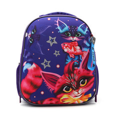 Рюкзак Centrum каркасный Волшебные коты, 2 отделения, 36*30*17 см, фиолетовый, 90462
