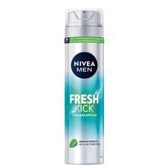 Гель для бритья Nivea Men Fresh Kick приятная свежесть с мятой 200 мл