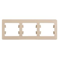 Рамка Schneider Electric 3 поста Schneider Electric GSL000203 горизонтальная бежевая