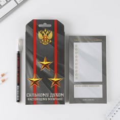 Подарочный набор «Сильному духом. Настоящему мужчине»: планинг 50 листов и ручка пластик Art Fox