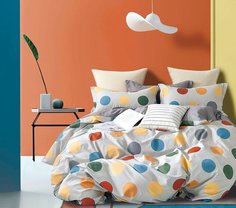 Комплект постельного белья1,5-спальный, печатный сатин 1731-4S Asabella