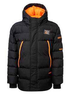 Куртка детская PlayToday 32111007, черный, оранжевый, р. 176