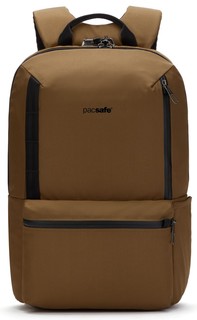 Рюкзак для ноутбука мужской 16" Pacsafe Metrosafe X ECO, коричневый