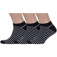 Комплект носков мужских ХОХ 3-SPM-177 черных; белых 29