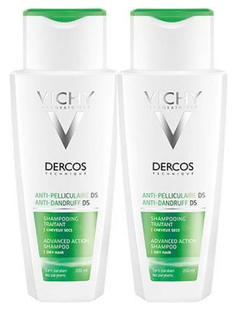 Шампунь Vichy Dercos Против перхоти для сухих волос 200 мл x 2 шт Wella Professionals