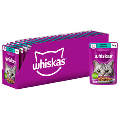 Корм влажный для кошек Whiskas, рагу с индейкой и кроликом, 28 штук по 75 г