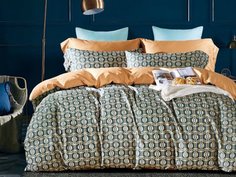 Комплект постельного белья1,5-спальный, египетский хлопок 1802-4S Asabella