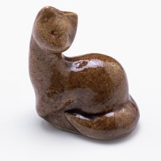 Статуэтка, Raritetus, "Куница", керамика, глазурь, СССР, 1970-1980 гг. Однажды