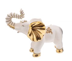 Статуэтка, Raritetus, "Слон", гипс, глянцевый лак, стразы, Азия, 2010-2020 гг. Однажды