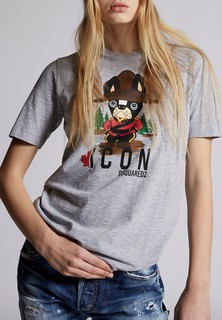 Футболка женская DSquared2 129201 серая M