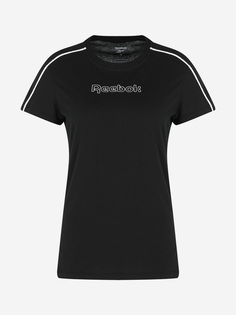 Футболка женская Reebok Piping, Черный, размер 40