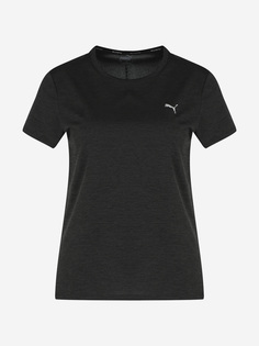 Футболка женская PUMA Run Favorite Heather, Черный, размер 44-46