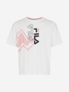 Футболка для девочек FILA, Белый, размер 164