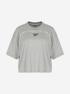 Футболка женская Reebok Piping, Серый, размер 54