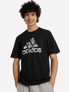 Футболка мужская adidas, Черный, размер 60-62