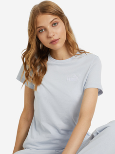 Футболка женская PUMA Ess+ Embroidery, Голубой, размер 46-48