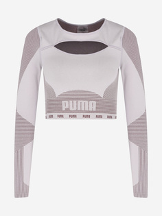Лонгслив женский PUMA Train Formknit, Фиолетовый, размер 42-44