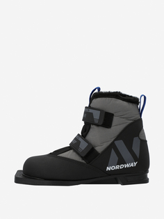 Ботинки для беговых лыж детские Nordway Polar 75 мм, Черный, размер 35