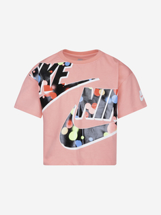 Футболка для девочек Nike Futura Bokeh, Розовый, размер 116