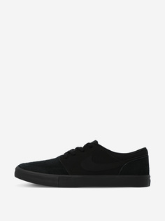 Кеды мужские Nike SB Portmore II Solarsoft, Черный, размер 41